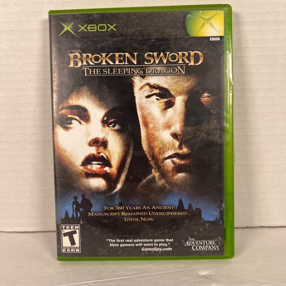 Broken Sword The Sleeping Dragon Microsoft Xbox‎ 2003 CIB Adventure Game